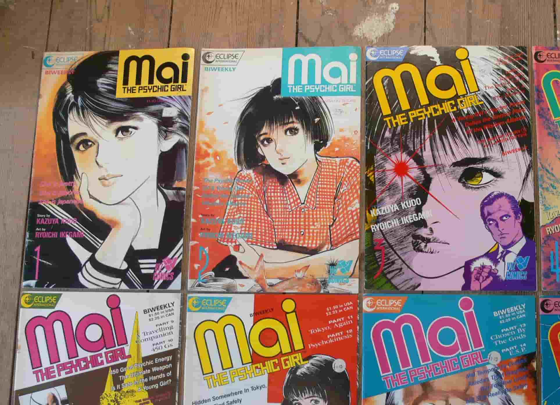 Mai The Psychic Girl Japanese Comic Set